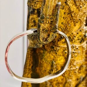 Vintage old pawn, sterling silver Bangle Bracelet.
